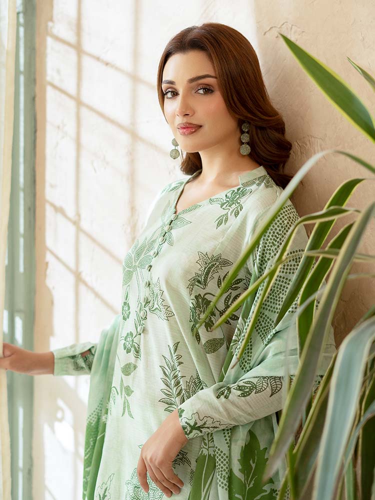PEARL AND PETALS 3-Piece Unstitched Digital Printed Lawn Suit
