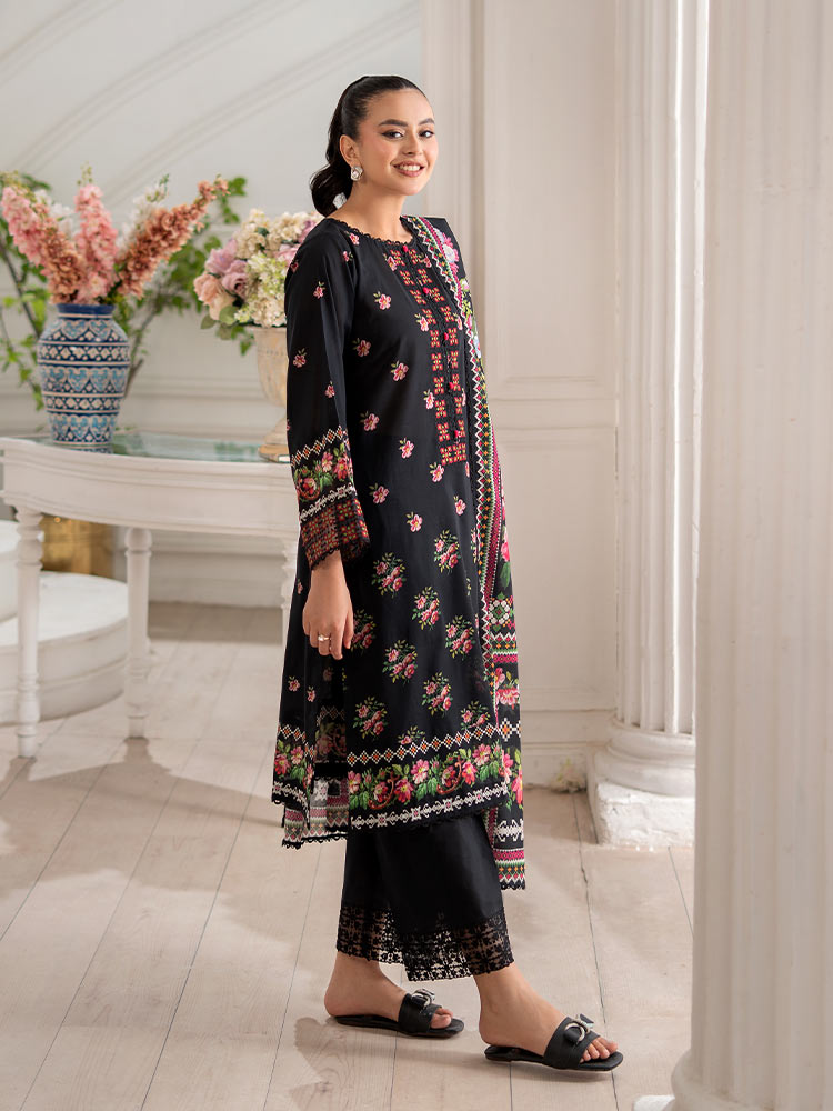 GULL BAHAR 3-Piece Unstitched Digital Printed Lawn Suit