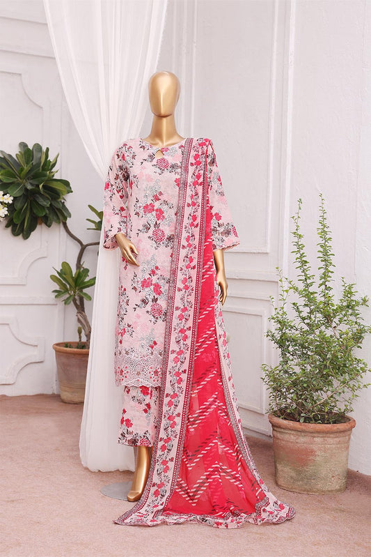 3D Daman Kari Unstitched – 3 Piece – Vol 4 – DAM-032