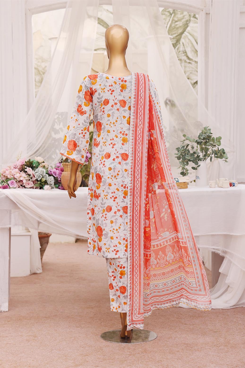 3D Daman Kari Unstitched – 3 Piece – Vol 4 – DAM-038