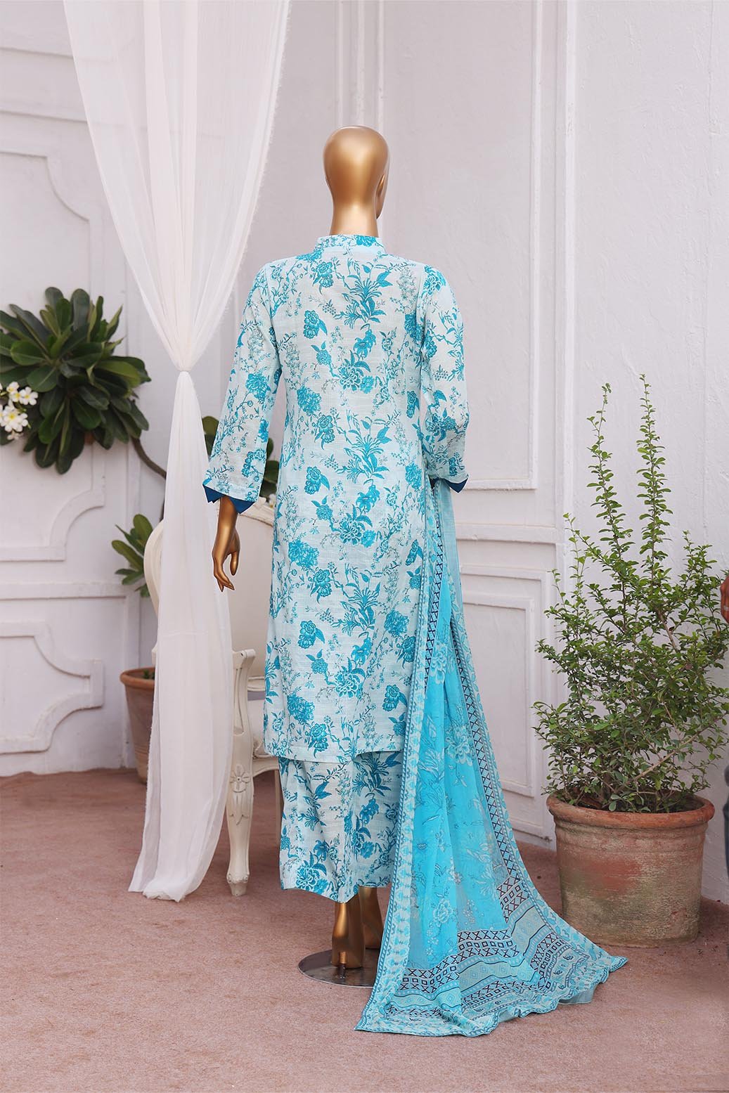 3D Daman Kari Unstitched – 3 Piece – Vol 4 – DAM-037