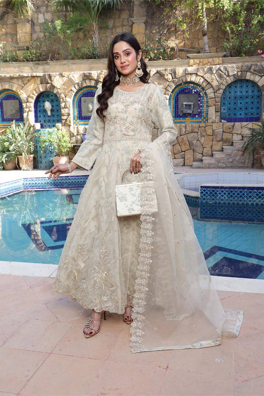 Ballerina Vol-2 Semi Stitched Luxuary Collection & Printed Silk Innar With ADDA TAKAI Hand Embellishment COMPLIMENTARY CLUTCH BAL-005
