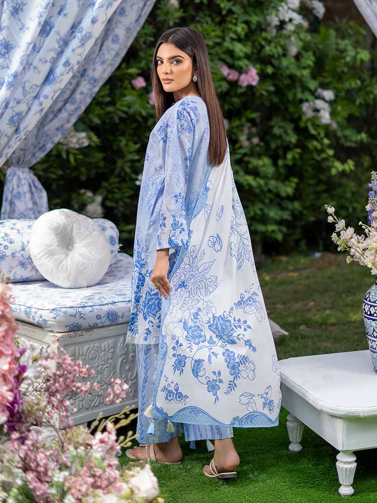SUFFINA 3-Piece Unstitched Digital Printed Lawn Suit