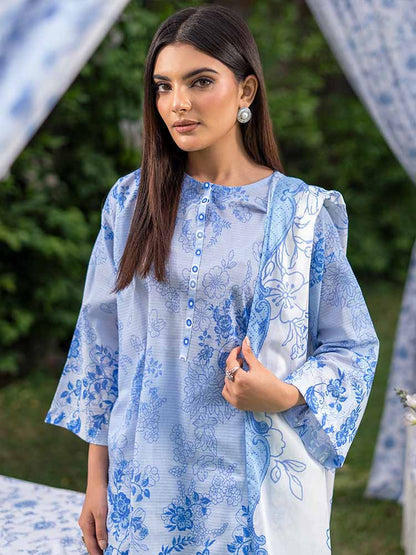 SUFFINA 3-Piece Unstitched Digital Printed Lawn Suit