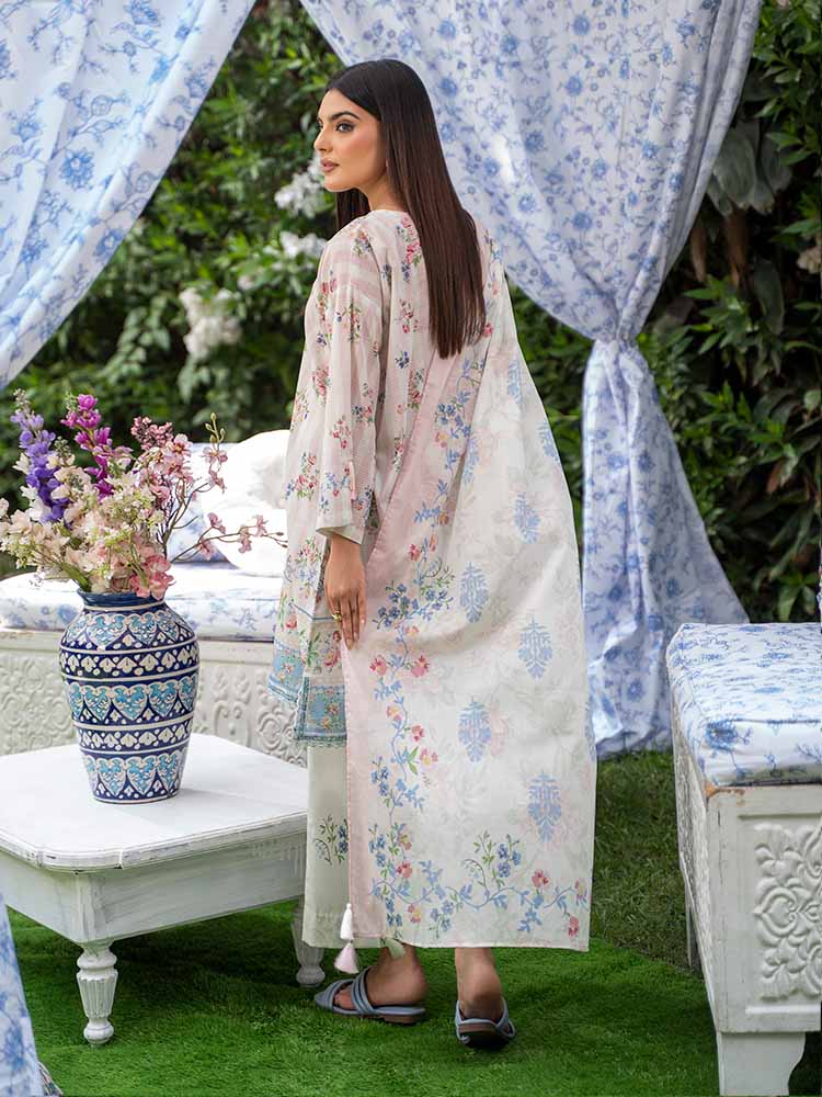 SUFFINA 3-Piece Unstitched Digital Printed Lawn Suit