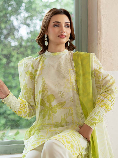 PEARL AND PETALS 3-Piece Unstitched Digital Printed Lawn Suit