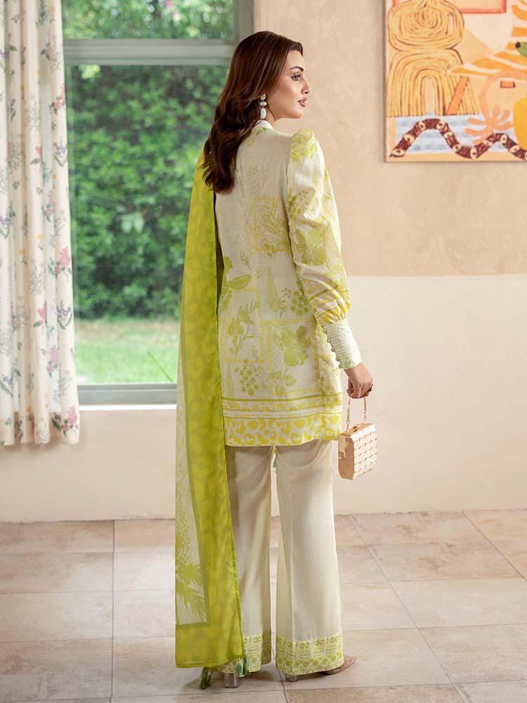 PEARL AND PETALS 3-Piece Unstitched Digital Printed Lawn Suit