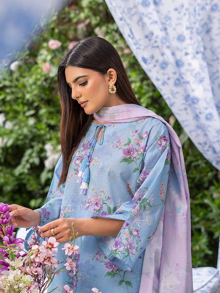 SUFFINA 3-Piece Unstitched Digital Printed Lawn Suit