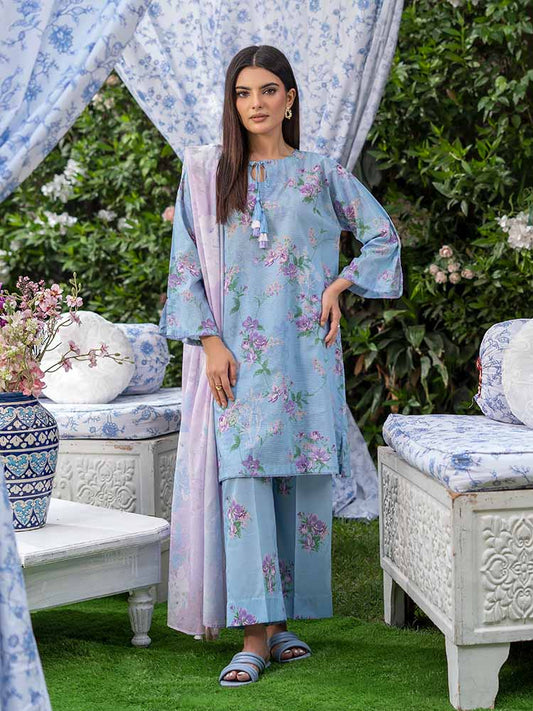SUFFINA 3-Piece Unstitched Digital Printed Lawn Suit