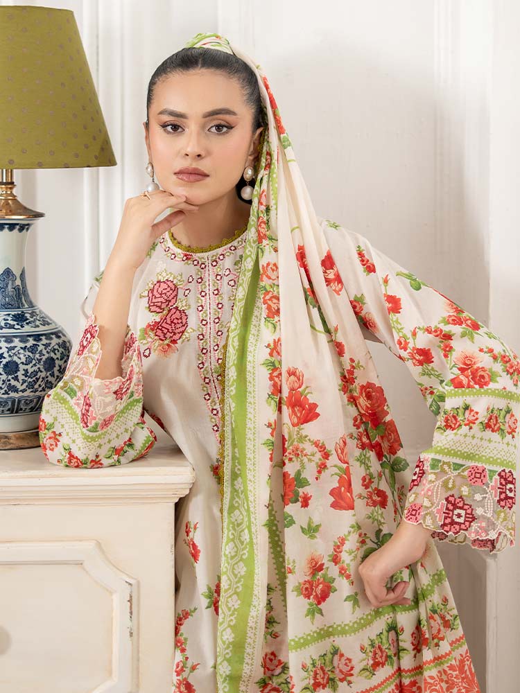 GULL BAHAR 3-Piece Unstitched Digital Printed Lawn Suit