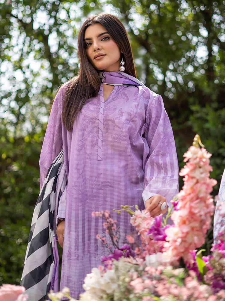 SUFFINA 3-Piece Unstitched Digital Printed Lawn Suit