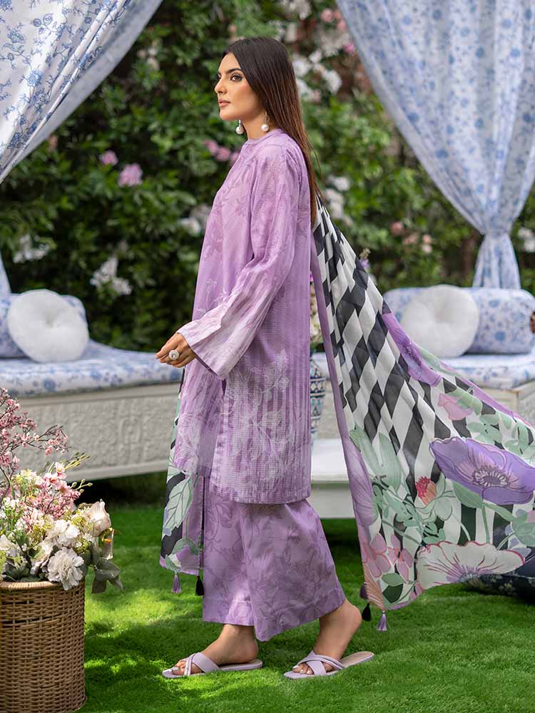 SUFFINA 3-Piece Unstitched Digital Printed Lawn Suit
