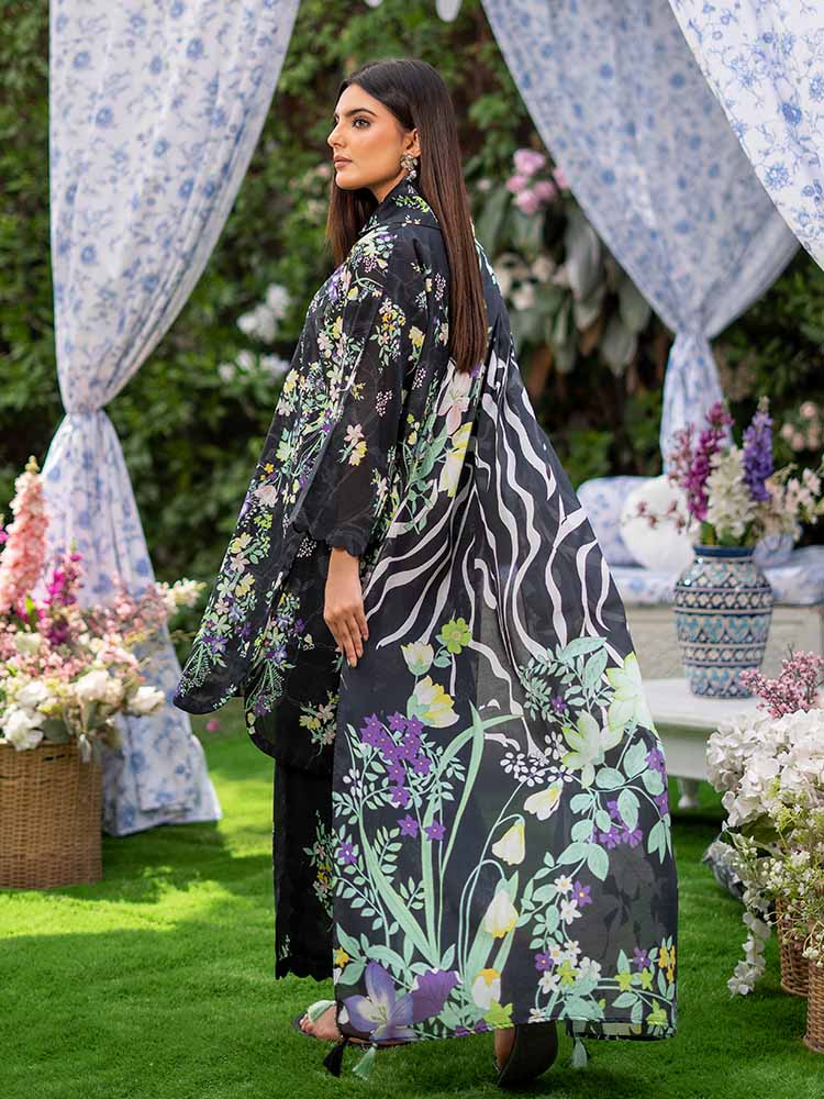 SUFFINA 3-Piece Unstitched Digital Printed Lawn Suit