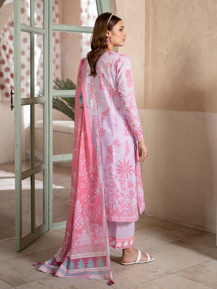 PEARL AND PETALS 3-Piece Unstitched Digital Printed Lawn Suit