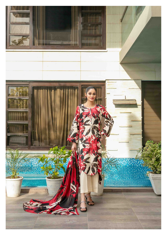 ZUMRA LAWN SLUB DIGITAL PRINT